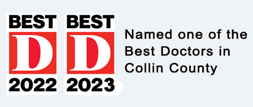 Named one of the Best Doctors in Collin County